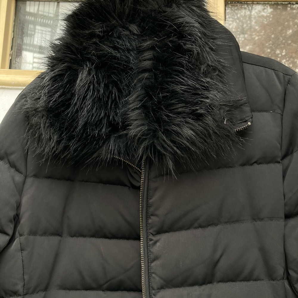 Zara Womens Black puff Coat - Picture 5 of 10